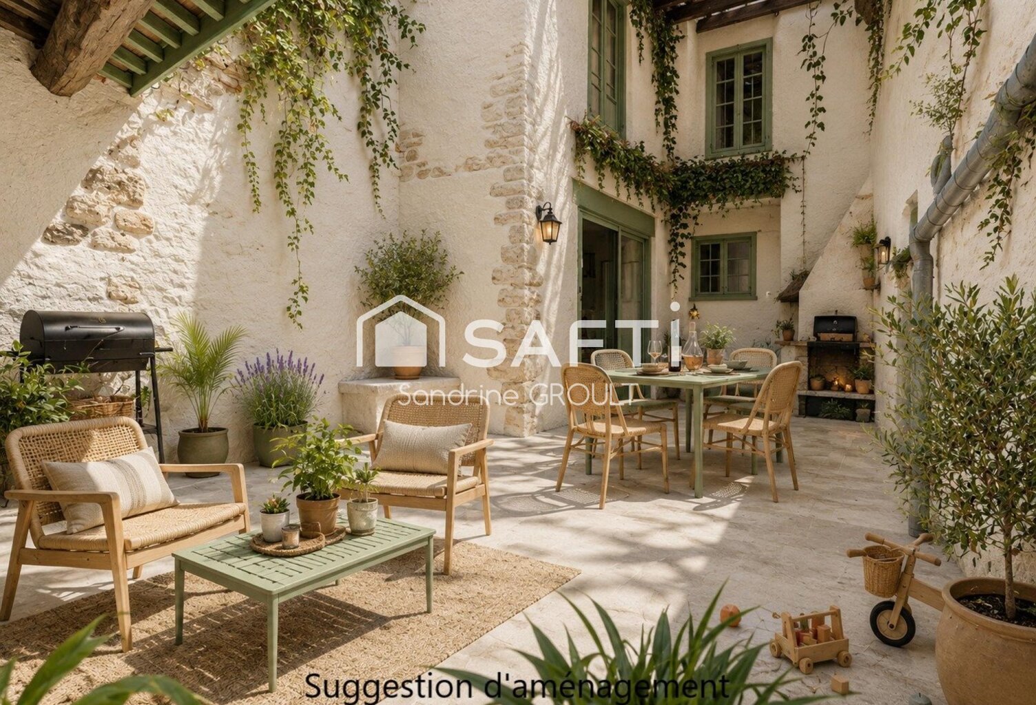MAISON de MAÎTRE avec GARAGES,TERRASSES et APPARTEMENT — photo 1