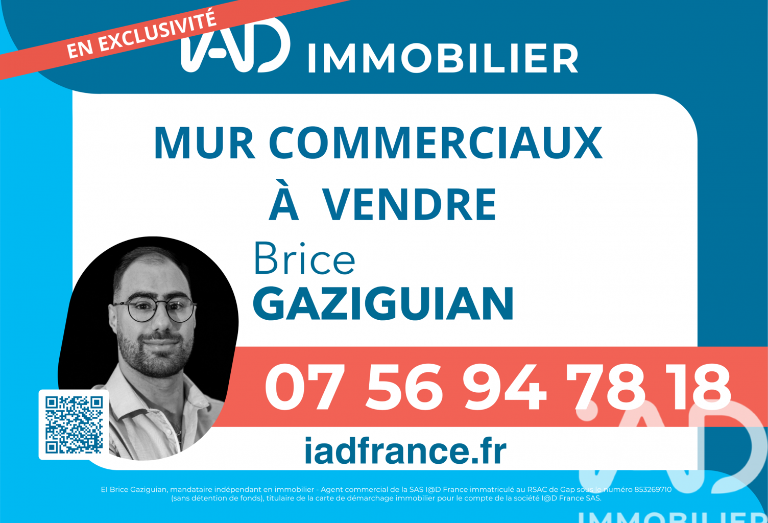 Vente Boutique/Local commercial 68 m&sup2; — photo 1