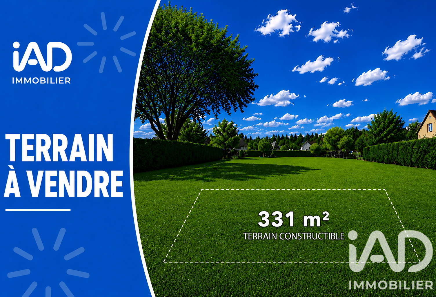 Vente Terrain à bâtir 331 m&sup2; — photo 1