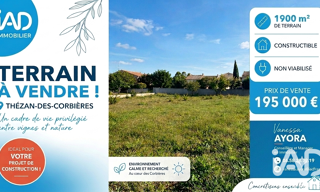 Terrain  1900 m² à vendre à Saint-André-de-Roquelongue (11200)