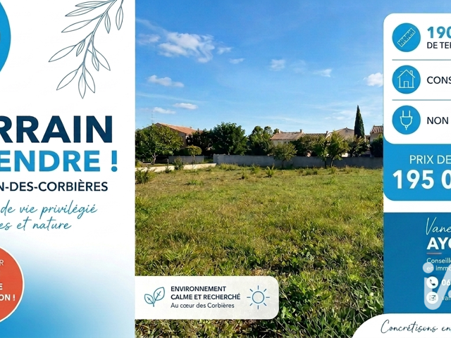 Vente Terrain à bâtir 1 900 m&sup2; — photo du bien