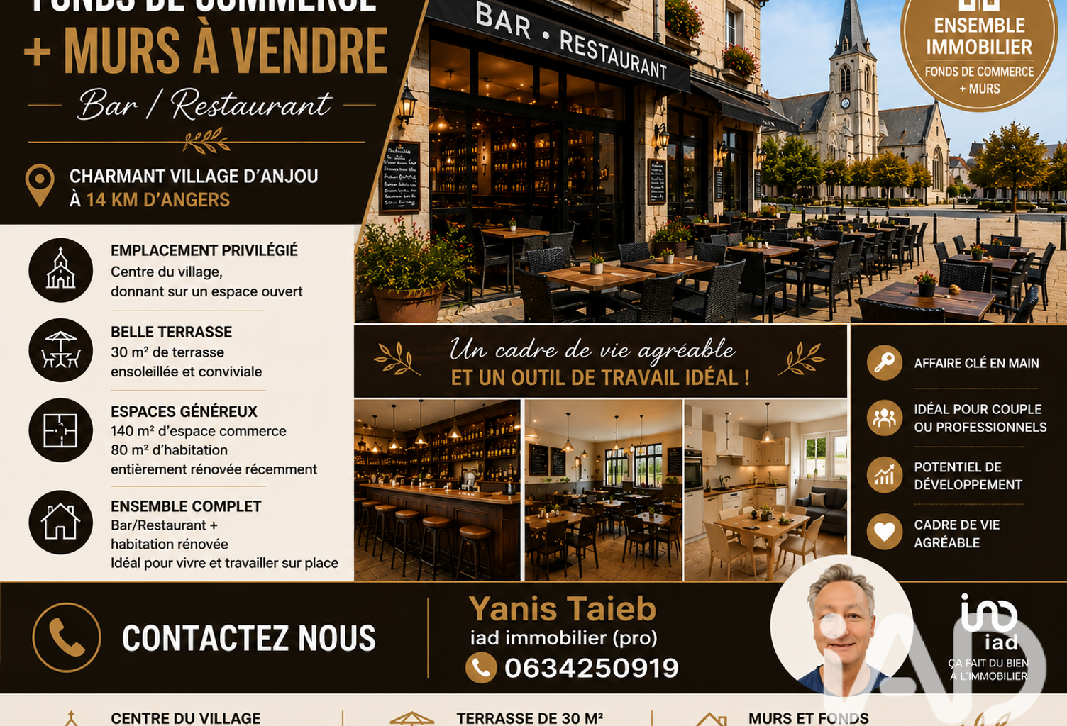 Vente Restaurant 320 m&sup2; — photo 1