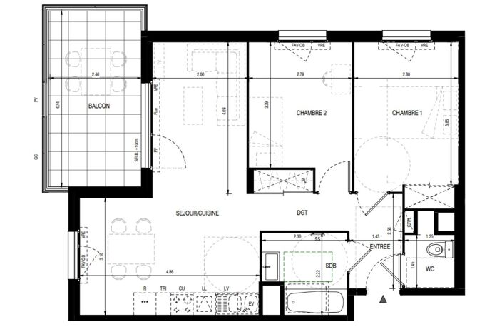 Vente Appartement 3 pièces — photo 4