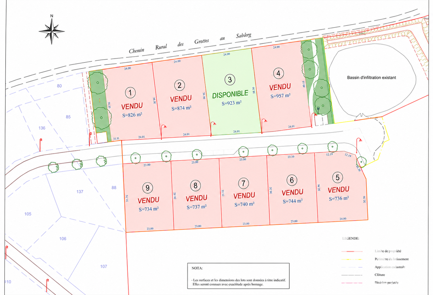 Vente Terrain à bâtir 923 m&sup2; — photo 1