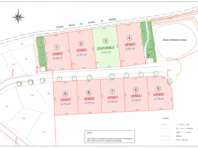 Vente Terrain à bâtir 923 m&sup2; — photo 1