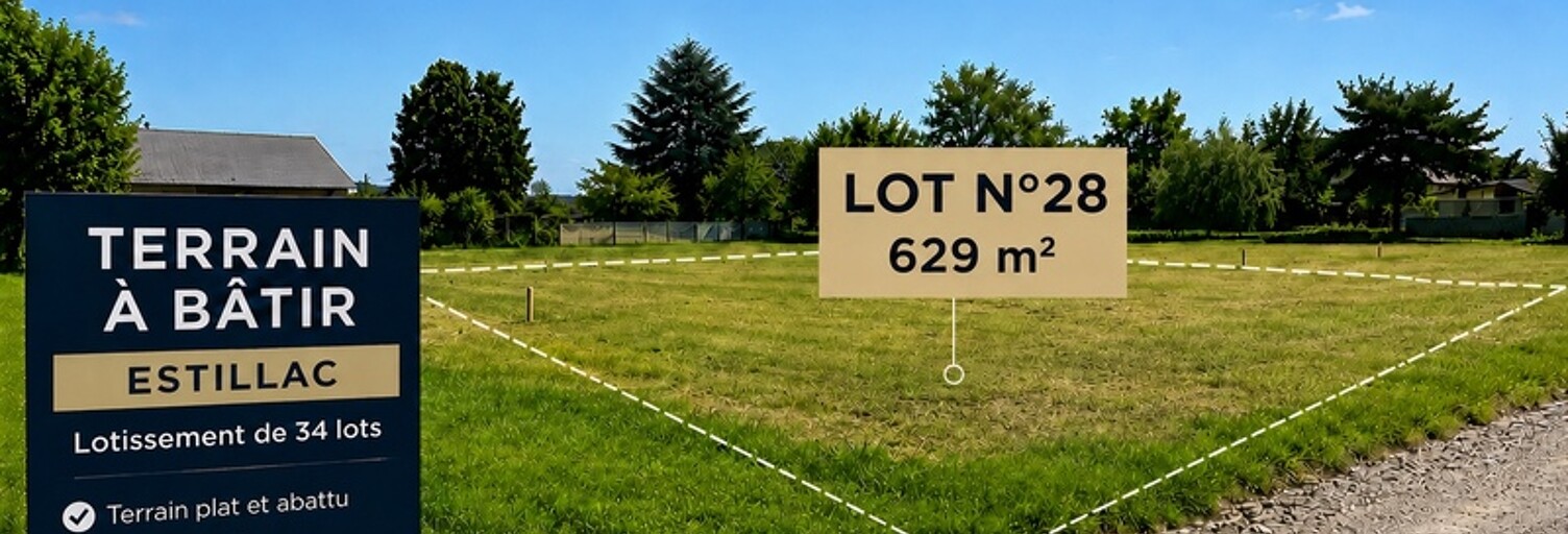Terrain  629 m² à vendre à Estillac (47310)