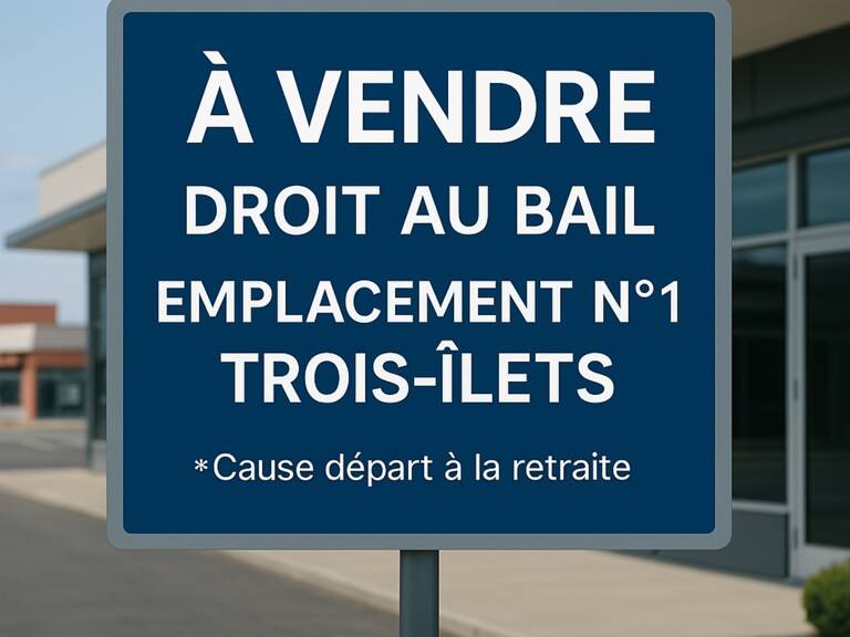 Local commercial - Bail à céder  LES TROIS ILETS (972) - Rez de chaussée - 39m2 - Vitrines - Emplacement de 1er ordre — photo 1