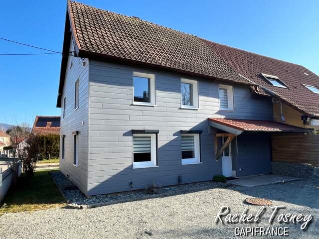 Dpt Territoire de Belfort (90), à vendre ANJOUTEY Maison mitoyenne T4 avec cour, sur terrain de 235m² — photo du bien