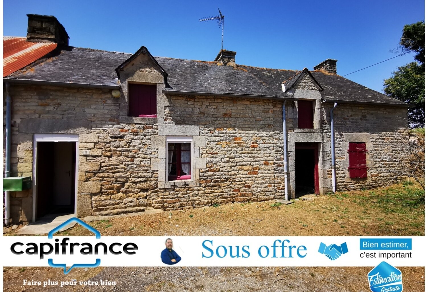 Maison à vendre 3 pièces GUEGON (56) — photo 1