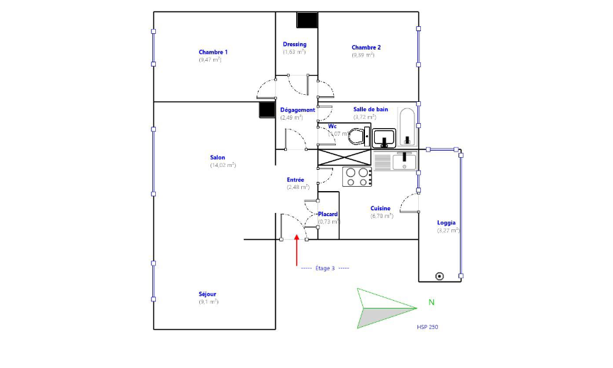 Appartement  T4 à louer Marseille 10eme 13010