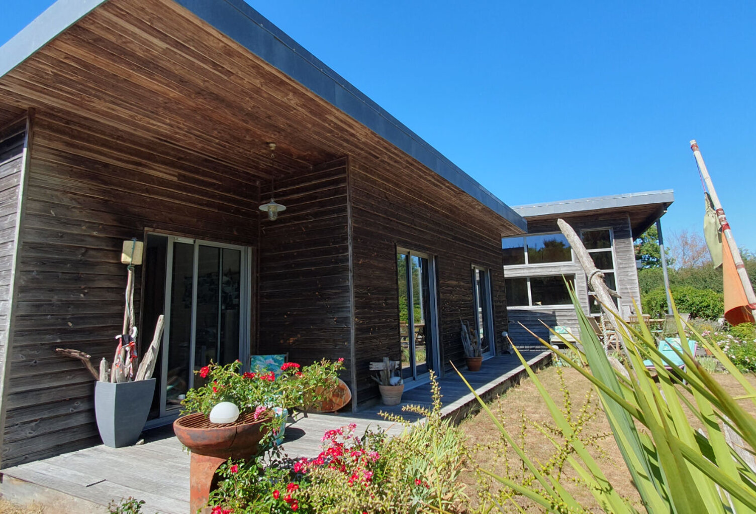 Maison d'architecte de plain-pied en ossature bois de 150 m² environ — photo 1