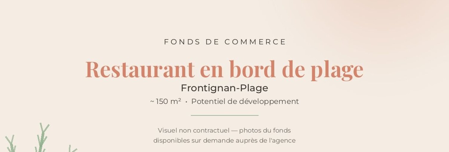 Commerce 1 Pièce 150 m² à vendre à Frontignan (34110)