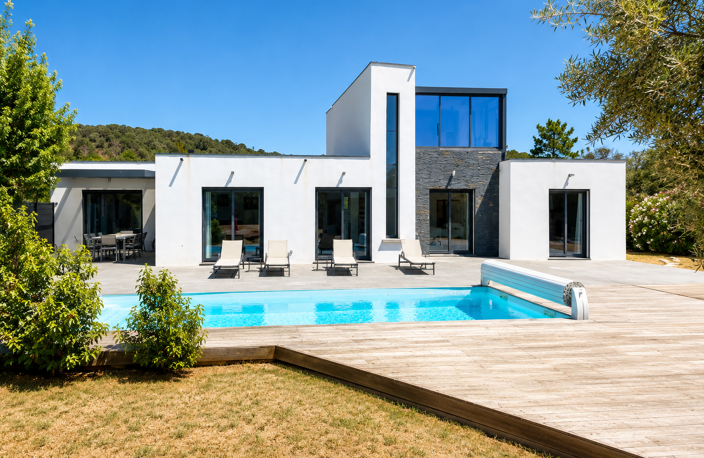 VILLA T7 DE 211m2 CONTEMPORAINE AVEC PISCINE SOUS-SOL AMÉNAG — photo 3