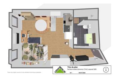 Appartement 1 pièces 550 €