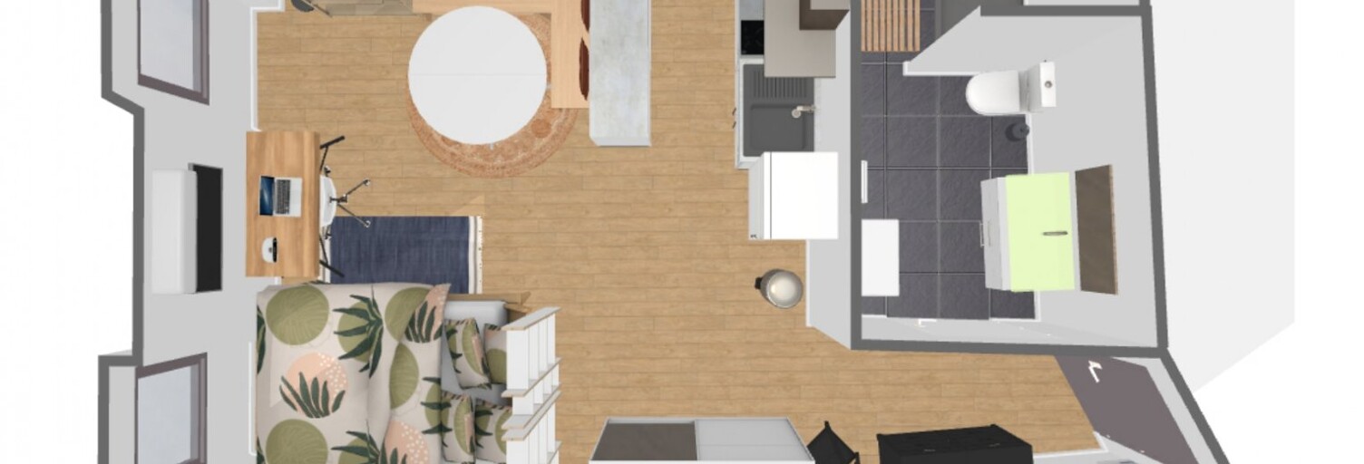 Appartement 1 Pièce 27 m² à louer à Gonfaron (83590)