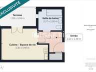 GARCHES  Buzenval Domaine le Cottage Studio 25m2 avec jardin - Vendu loué idéal investisseur — photo 3
