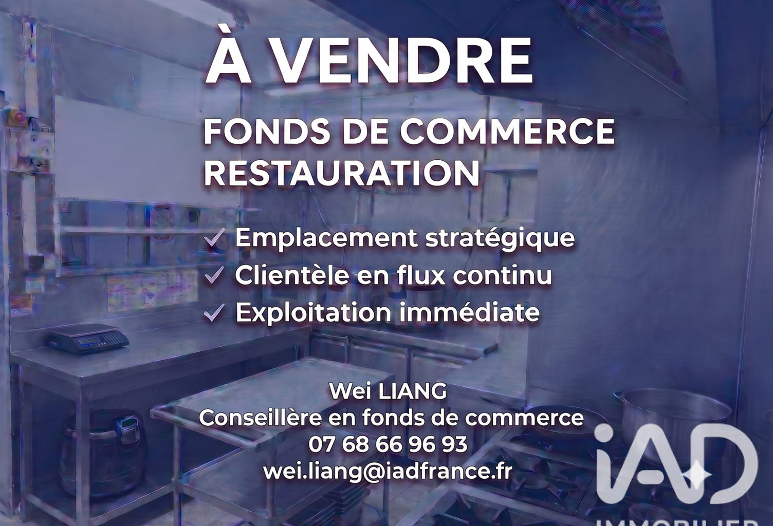 Vente Restaurant 64 m&sup2; — photo 1