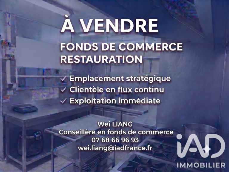 Vente Restaurant 64 m&sup2; — photo 1