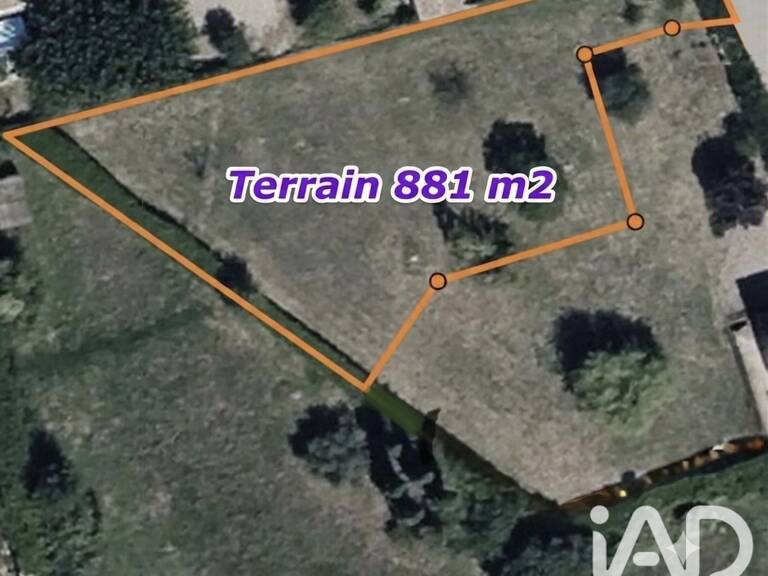 Vente Terrain à bâtir 881 m&sup2; — photo 1