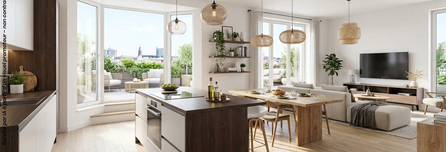 Appartement neuf T3, T4 Pièce 60 à 75 m² à vendre à Ebersheim (67600)