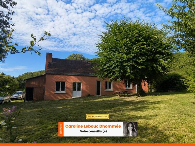 Rare sous les 100k€ : Authentique longère percheronne à restaurer, cheminée d'époque et terrain arboré 1 500 m² — Proche Bellême — photo 1