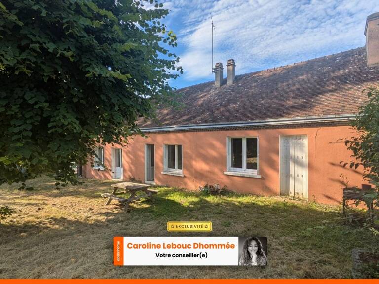 Rare sous les 100k€ : Authentique longère percheronne à restaurer, cheminée d'époque et terrain arboré 1 500 m² — Proche Bellême — photo 1