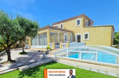 Maison avec piscine couverte, loggia, jardin paysager et potager – BALARUC LES BAINS (34) — photo du bien