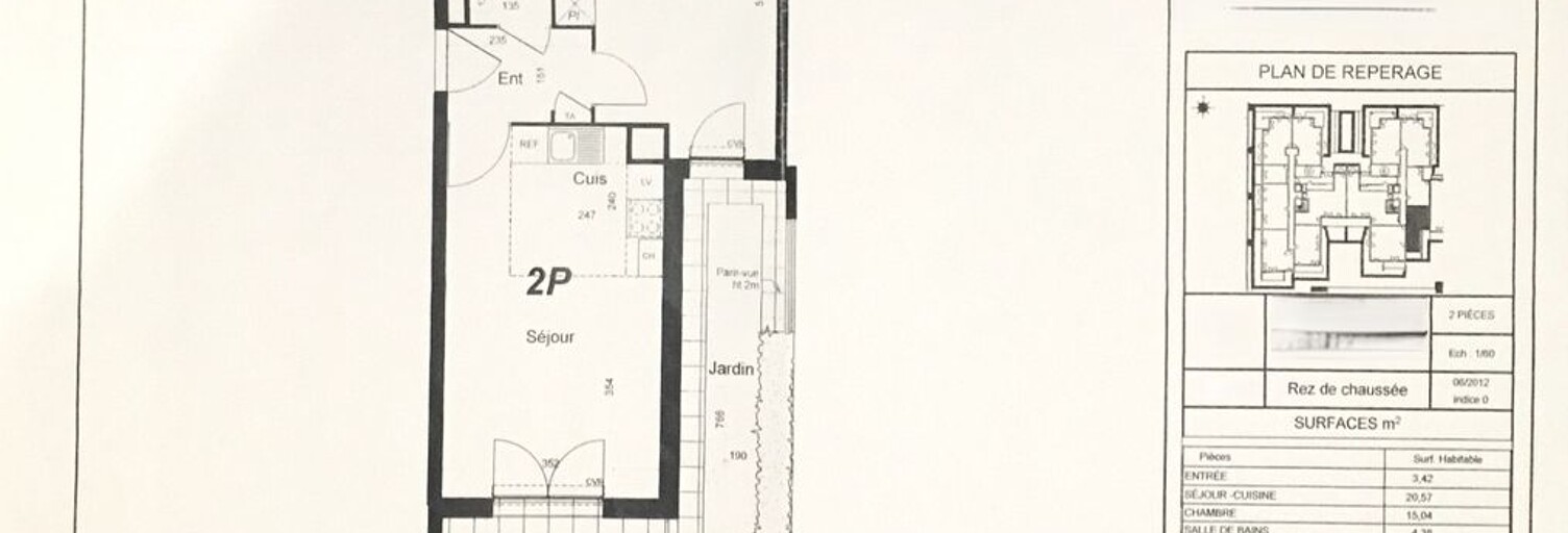 Appartement 2 Pièces 45 m² à louer à Vaires-sur-Marne (77360)