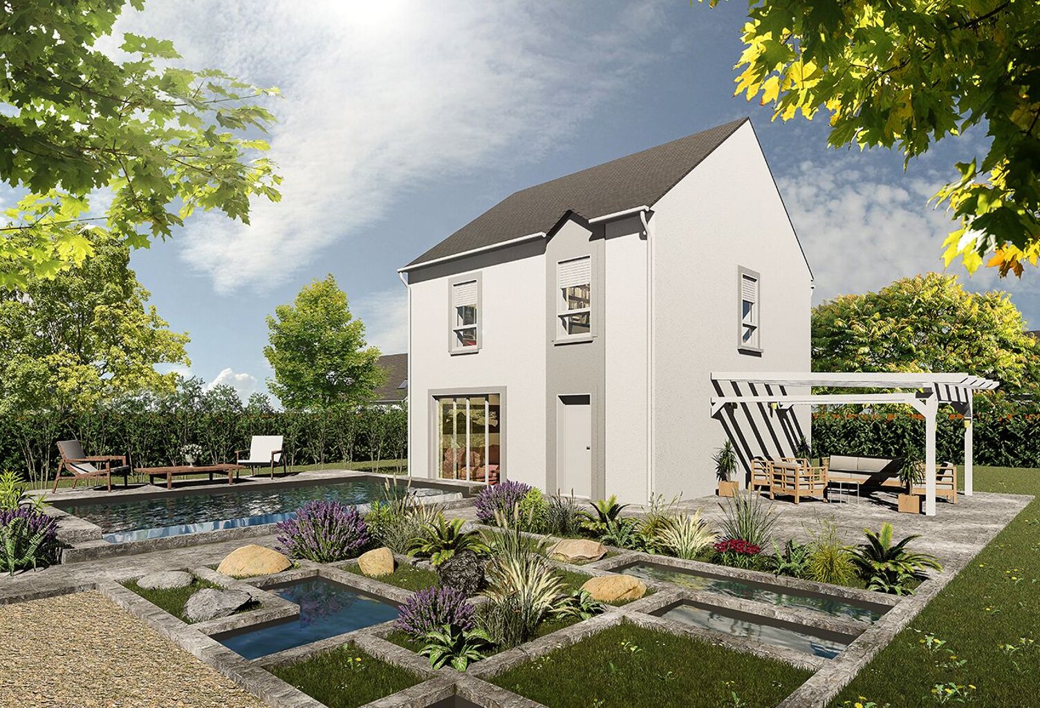 Faites construire votre maison 100.57 m² avec terrain à ORGERUS (78) ! — photo 1