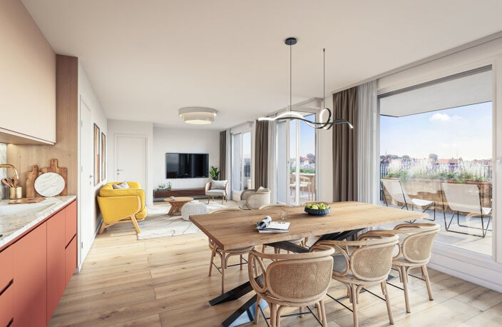 ROUBAIX appartement avec terrasse 74m² — photo 3