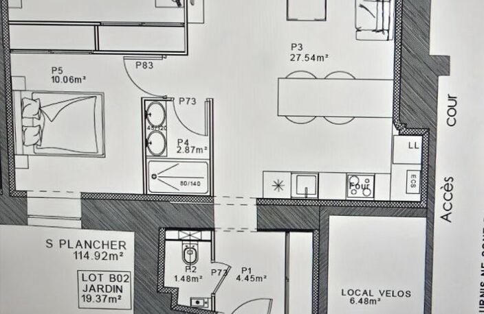 Appartement Vichy 3 pièce(s) 58 m2 — photo 2