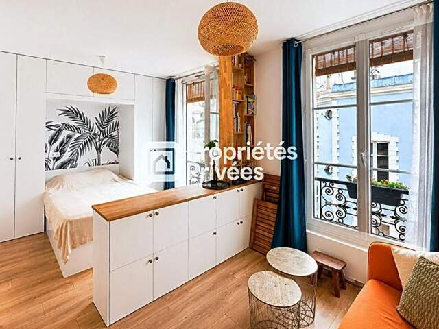 75011 - COUP DE COEUR - Studio rénové + meublé - Quartier Charonne — photo du bien