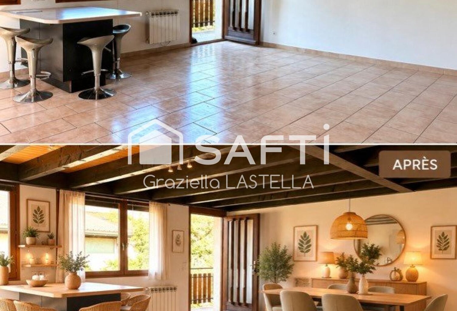 Appartement T5 de 91 m² Carrez  120 m² au sol  4 chambres  Eybens — photo 1