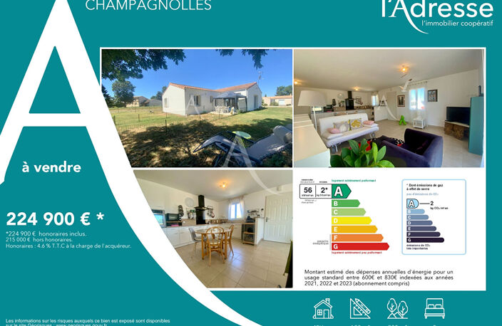 Maison Champagnolles 3 chambres 100m2 — photo 4