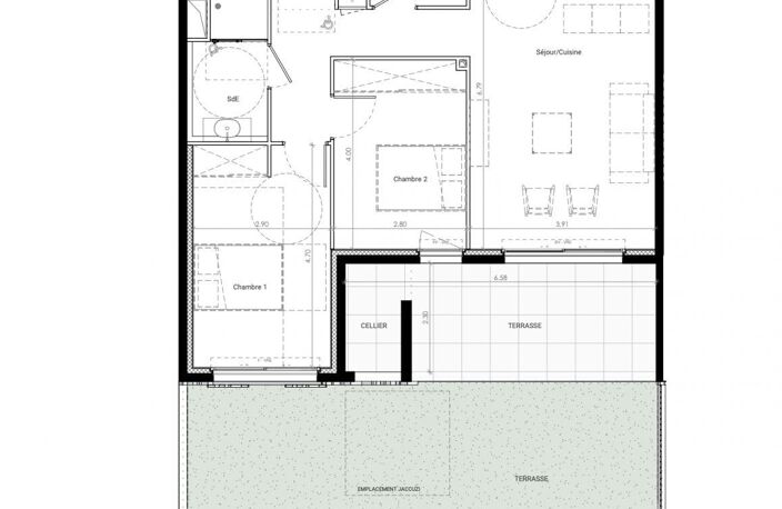 Vente Appartement 3 pièces — photo 3