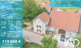 Maison 5 Pièces 109 m² à vendre à Désandans (25750)