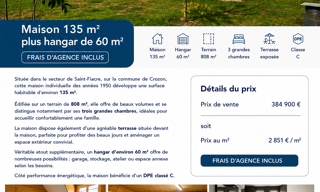 Maison 7 Pièces 135 m² à vendre à Crozon (29160)