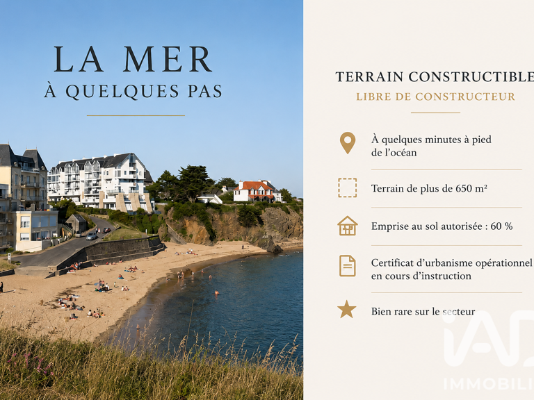 Vente Terrain à bâtir 650 m&sup2; — photo 1