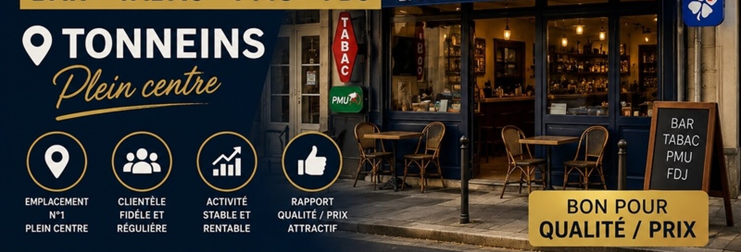 Commerce 3 Pièces 180 m² à vendre à Tonneins (47400)