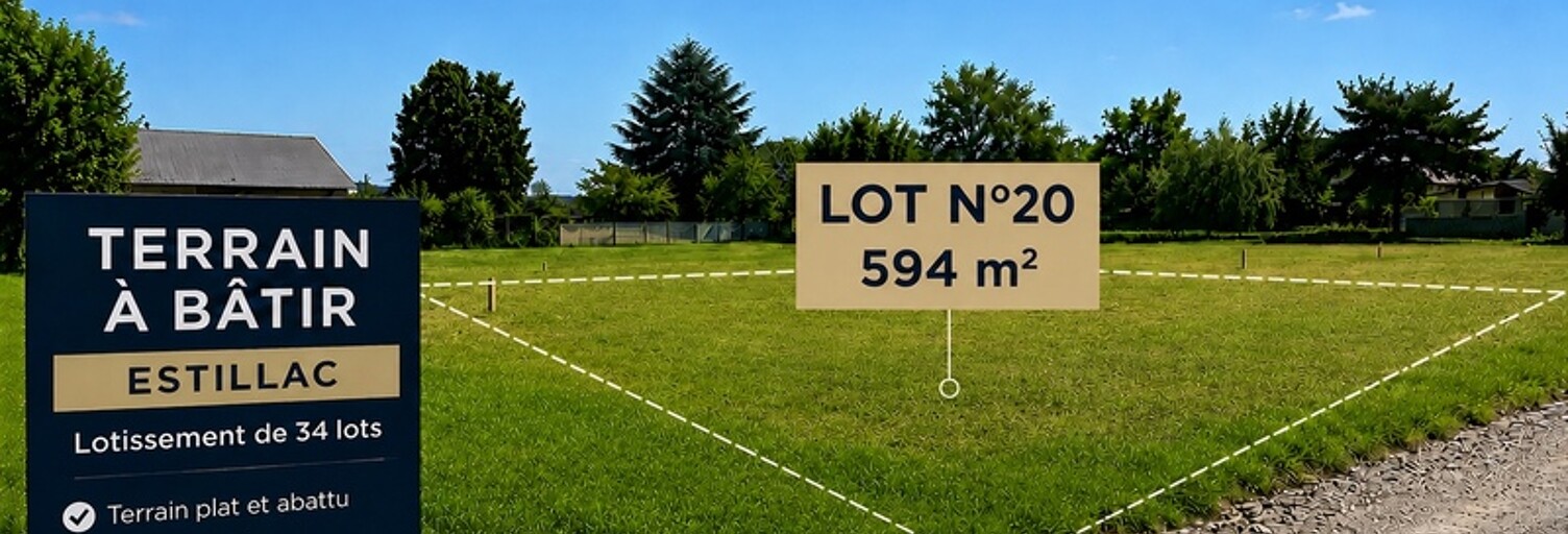 Terrain  594 m² à vendre à Estillac (47310)