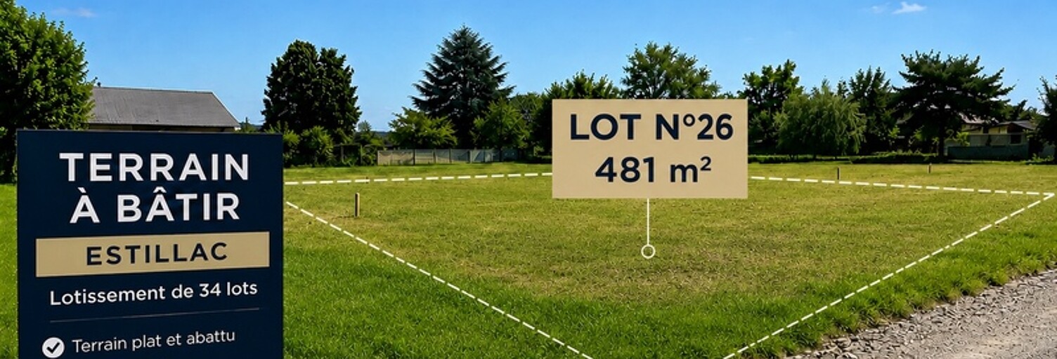 Terrain  481 m² à vendre à Estillac (47310)