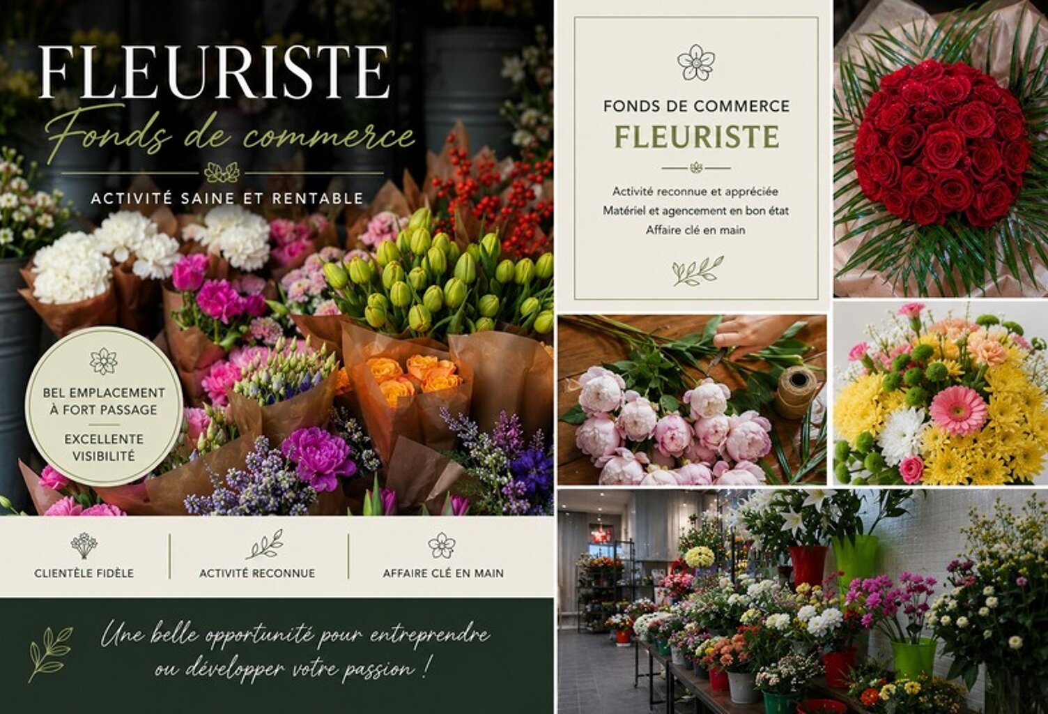 Fonds de commerce FLEURISTE  Emplacement stratégique • Belle opportunité • Une adresse où la passion devient entreprise(13) — photo 1