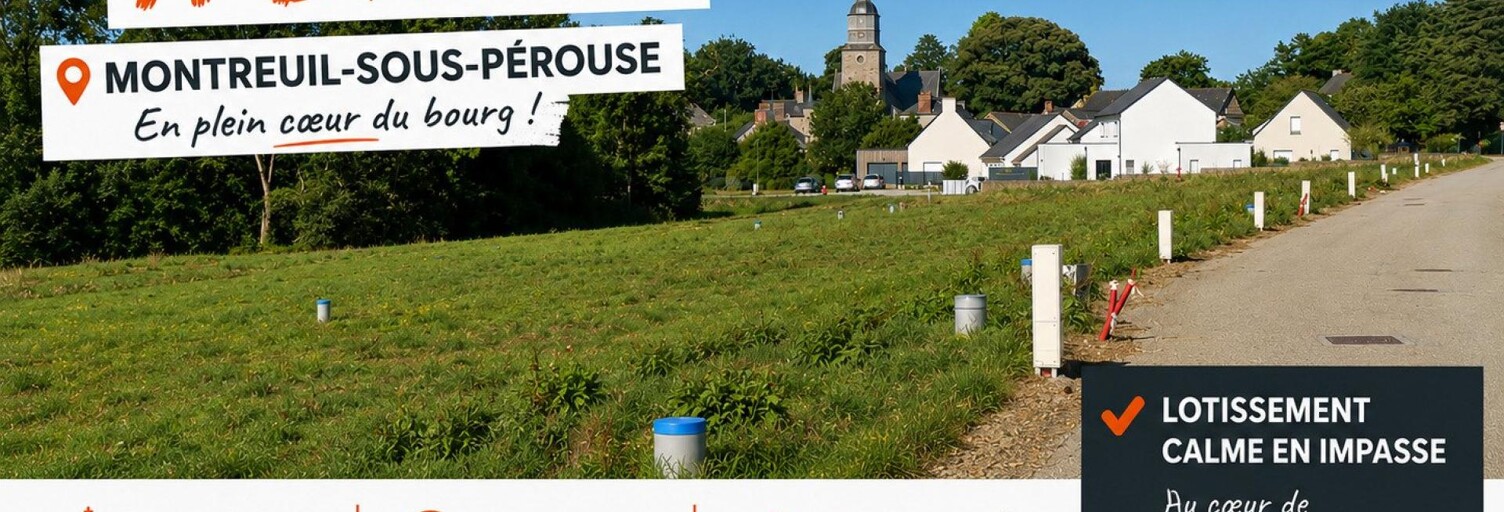 Terrain  486 m² à vendre à Montreuil-sous-Pérouse (35500)