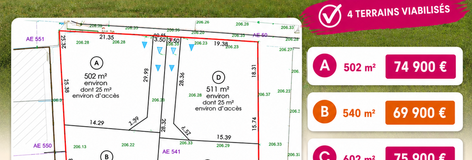 Terrain 540 m² à construire Saint-Sorlin-en-Valloire (26210)