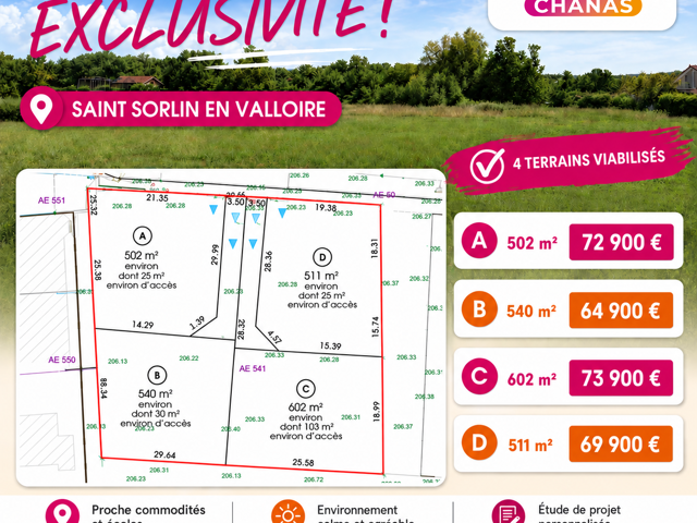 Terrain proposé à Saint-Sorlin-en-Valloire