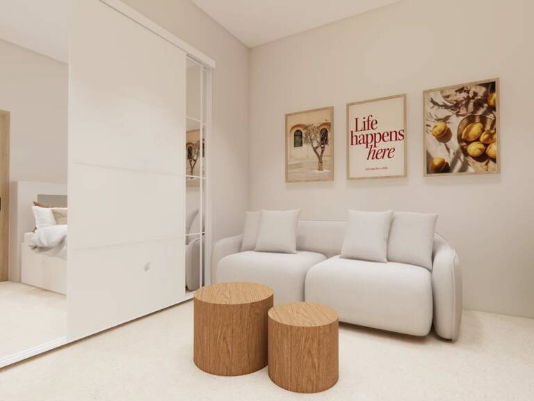 Studio rénové meublé balcon, cave, marché libération — photo 1
