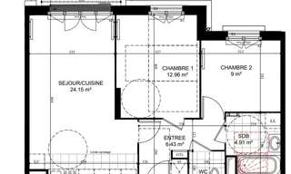 Appartement 3 Pièces 59 m² à vendre à Puiseux-en-France (95380)