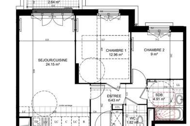 Appartement 3 pièces 253000 €