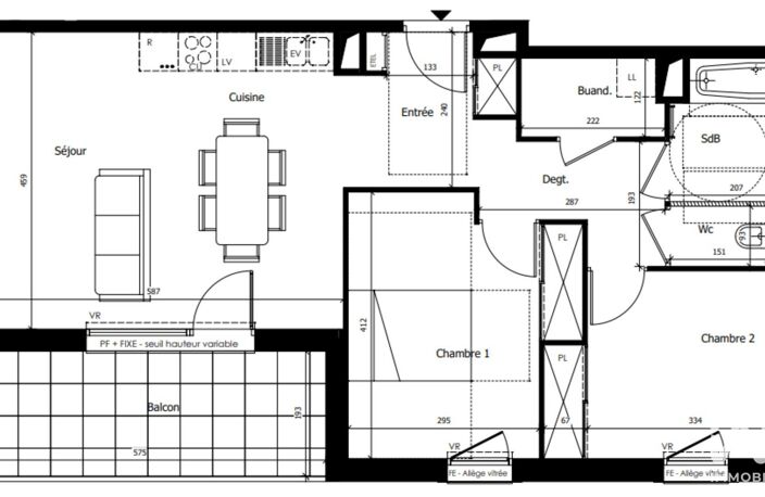 Vente Appartement 3 pièces — photo 4
