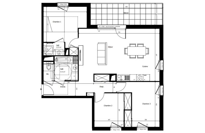Vente Appartement 4 pièces — photo 4